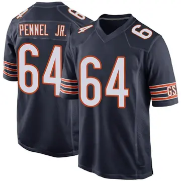 Nike Mike Pennel Jr. Men's Game Chicago Bears Navy Team Color Jersey