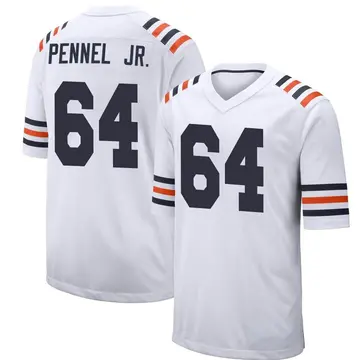 Nike Mike Pennel Jr. Men's Game Chicago Bears White Alternate Classic Jersey
