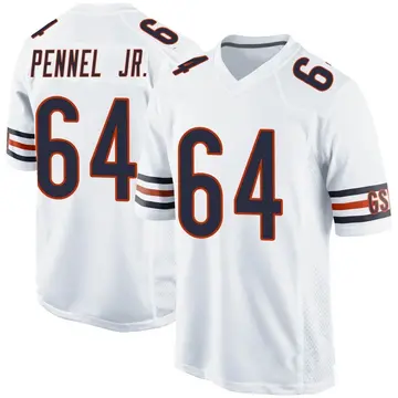 Nike Mike Pennel Jr. Men's Game Chicago Bears White Jersey