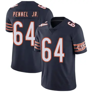 Nike Mike Pennel Jr. Men's Limited Chicago Bears Navy Team Color Vapor Untouchable Jersey