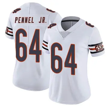 Nike Mike Pennel Jr. Women's Limited Chicago Bears White Vapor Untouchable Jersey