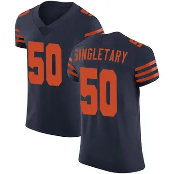 Nike Mike Singletary Men's Elite Chicago Bears Navy Blue Alternate Vapor Untouchable Jersey