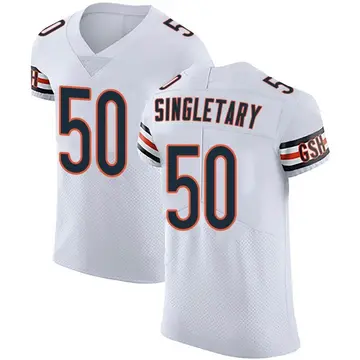 Nike Mike Singletary Men's Elite Chicago Bears White Vapor Untouchable Jersey
