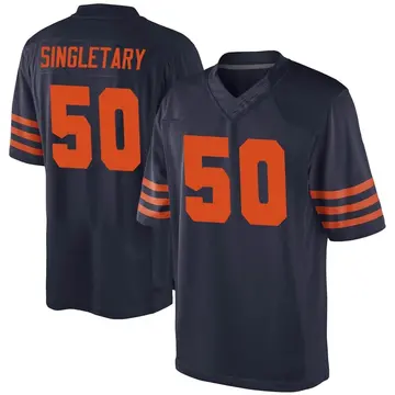 Nike Mike Singletary Men's Game Chicago Bears Navy Blue Alternate Jersey