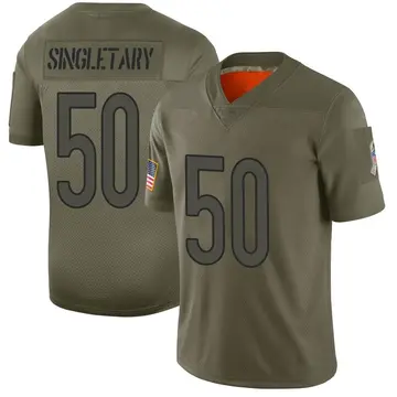 Nike Mike Singletary Men's Limited Chicago Bears Camo 2019 Salute to Service Jersey
