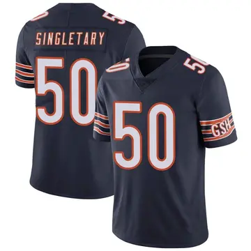 Nike Mike Singletary Men's Limited Chicago Bears Navy Team Color Vapor Untouchable Jersey