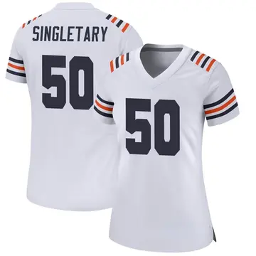 Nike Mike Singletary Women's Game Chicago Bears White Alternate Classic Jersey