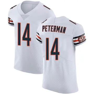 Nike Nathan Peterman Men's Elite Chicago Bears White Vapor Untouchable Jersey