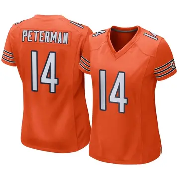 Nike Nathan Peterman Women's Game Chicago Bears Orange Alternate Jersey