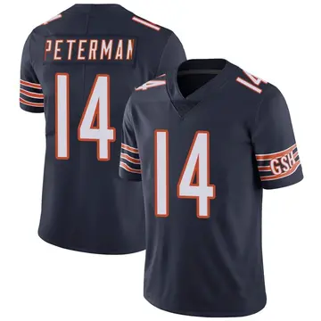 Nike Nathan Peterman Youth Limited Chicago Bears Navy Team Color Vapor Untouchable Jersey
