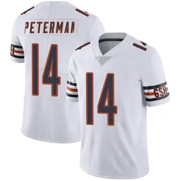 Nike Nathan Peterman Youth Limited Chicago Bears White Vapor Untouchable Jersey