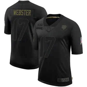 Nike Nsimba Webster Men's Limited Chicago Bears Black 2020 Salute To Service Jersey
