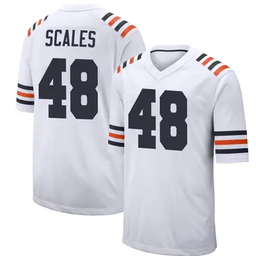 Nike Patrick Scales Men's Game Chicago Bears White Alternate Classic Jersey