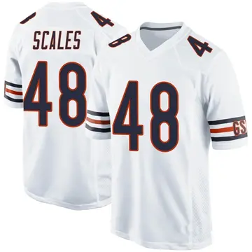 Nike Patrick Scales Men's Game Chicago Bears White Jersey