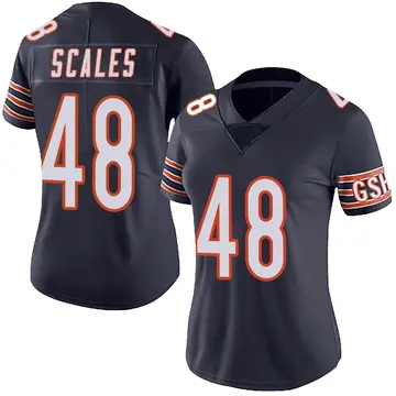 Nike Patrick Scales Women's Limited Chicago Bears Navy Team Color Vapor Untouchable Jersey