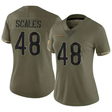 Nike Patrick Scales Women's Limited Chicago Bears Olive 2022 Salute To Service Jersey