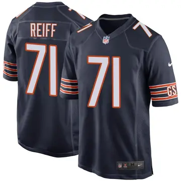 Nike Riley Reiff Men's Game Chicago Bears Navy Team Color Jersey