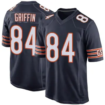 Nike Ryan Griffin Men's Game Chicago Bears Navy Team Color Jersey