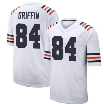 Nike Ryan Griffin Youth Game Chicago Bears White Alternate Classic Jersey