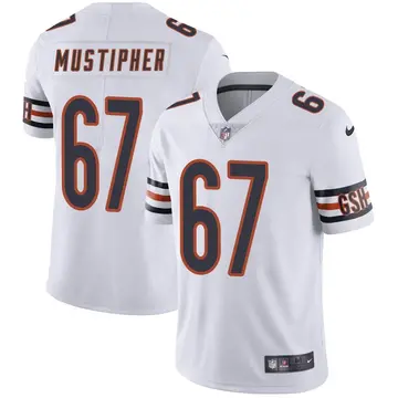 Nike Sam Mustipher Men's Limited Chicago Bears White Vapor Untouchable Jersey