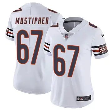Nike Sam Mustipher Women's Limited Chicago Bears White Vapor Untouchable Jersey