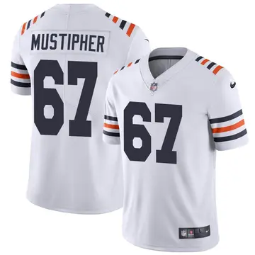 Nike Sam Mustipher Youth Limited Chicago Bears White Alternate Classic Vapor Jersey