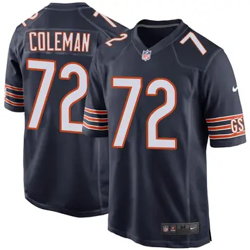 Nike Shon Coleman Youth Game Chicago Bears Navy Team Color Jersey