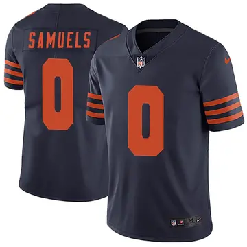 Nike Stanford Samuels Men's Limited Chicago Bears Navy Blue Alternate Vapor Untouchable Jersey