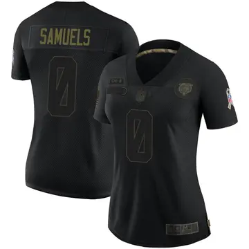 Nike Stanford Samuels Women's Limited Chicago Bears Black 2020 Salute To Service Jersey