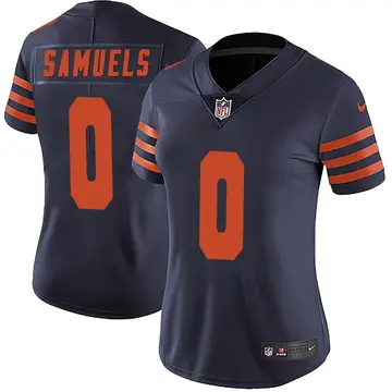 Nike Stanford Samuels Women's Limited Chicago Bears Navy Blue Alternate Vapor Untouchable Jersey