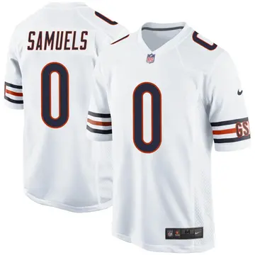 Nike Stanford Samuels Youth Game Chicago Bears White Jersey