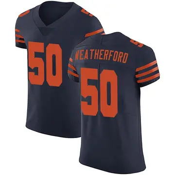Nike Sterling Weatherford Men's Elite Chicago Bears Navy Blue Alternate Vapor Untouchable Jersey