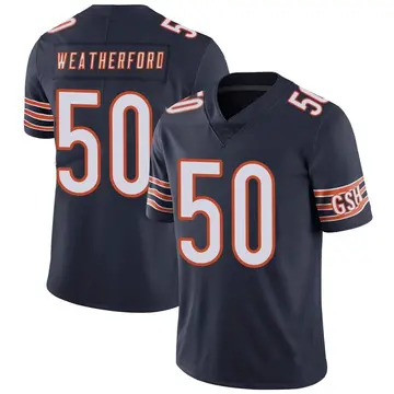 Nike Sterling Weatherford Men's Limited Chicago Bears Navy Team Color Vapor Untouchable Jersey