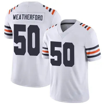 Nike Sterling Weatherford Men's Limited Chicago Bears White Alternate Classic Vapor Jersey