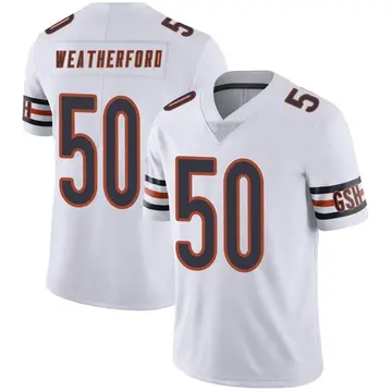 Nike Sterling Weatherford Men's Limited Chicago Bears White Vapor Untouchable Jersey