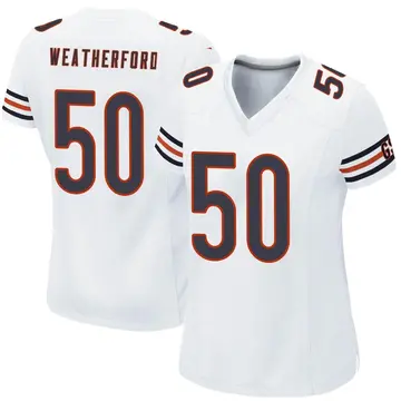 Nike Sterling Weatherford Women's Game Chicago Bears White Jersey