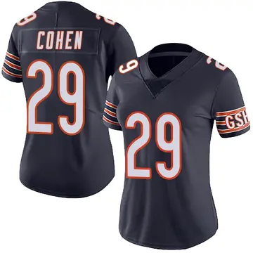 Nike Tarik Cohen Women's Limited Chicago Bears Navy Team Color Vapor Untouchable Jersey