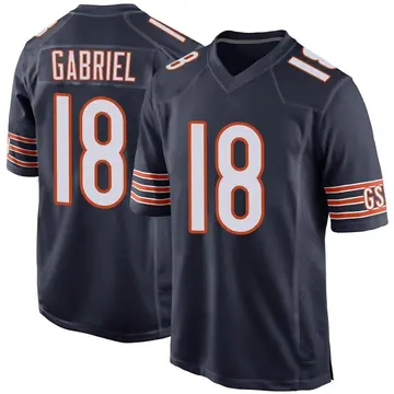 Nike Taylor Gabriel Men's Game Chicago Bears Navy Team Color Jersey