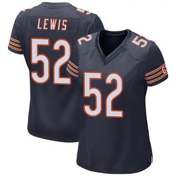 Nike Terrell Lewis Women's Game Chicago Bears Navy Team Color Jersey