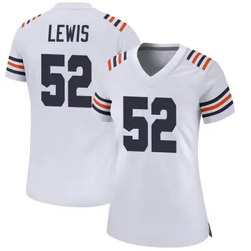 Nike Terrell Lewis Women's Game Chicago Bears White Alternate Classic Jersey