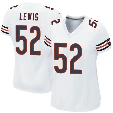 Nike Terrell Lewis Women's Game Chicago Bears White Jersey