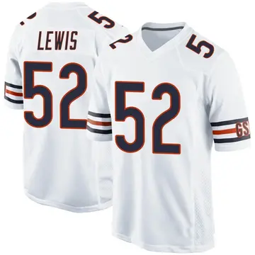 Nike Terrell Lewis Youth Game Chicago Bears White Jersey