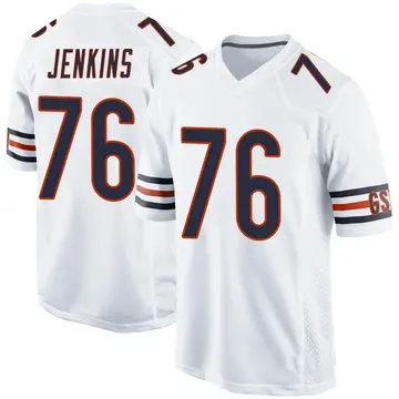 Nike Teven Jenkins Men's Game Chicago Bears White Jersey