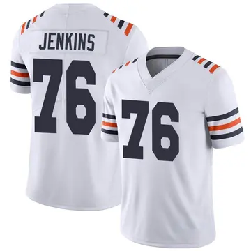 Nike Teven Jenkins Men's Limited Chicago Bears White Alternate Classic Vapor Jersey