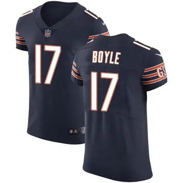 Nike Tim Boyle Men's Elite Chicago Bears Navy Team Color Vapor Untouchable Jersey