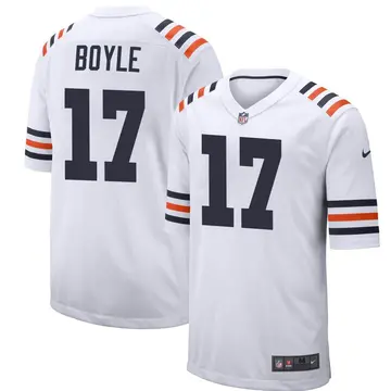 Nike Tim Boyle Men's Game Chicago Bears White Alternate Classic Jersey