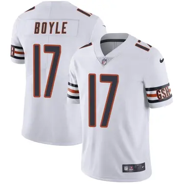 Nike Tim Boyle Men's Limited Chicago Bears White Vapor Untouchable Jersey