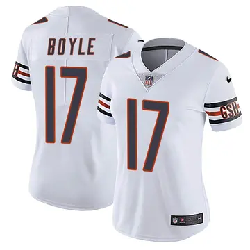 Nike Tim Boyle Women's Limited Chicago Bears White Vapor Untouchable Jersey