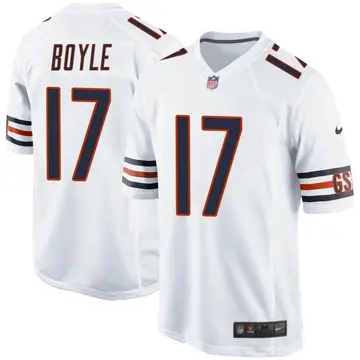 Nike Tim Boyle Youth Game Chicago Bears White Jersey