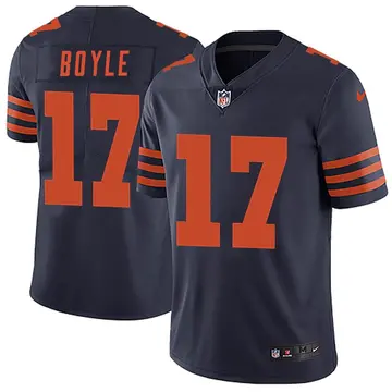 Nike Tim Boyle Youth Limited Chicago Bears Navy Blue Alternate Vapor Untouchable Jersey